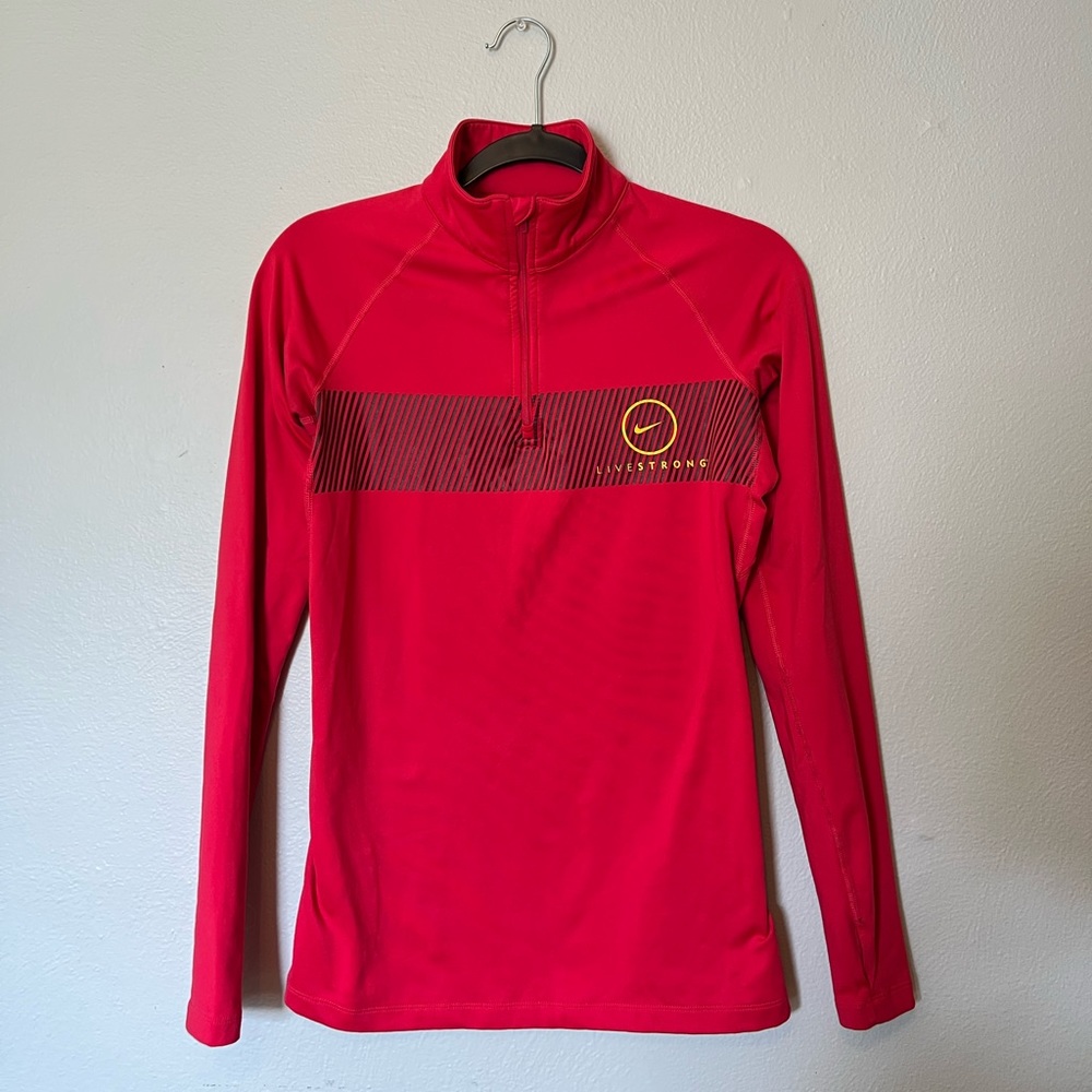 Nike Pro Combat Dri-Fit Compression Long Sleeve Quarter Zip Top